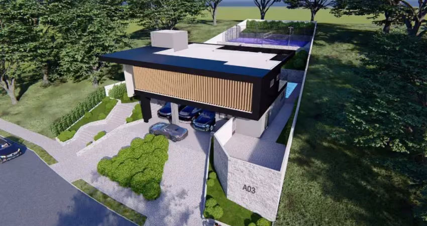 Casa no condomínio residencial sao paulo ii para venda com 5 quartos, sendo 4 suítes, 480m²