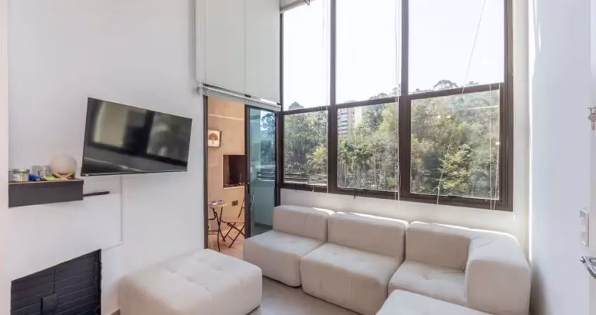 Duplex para venda em paraíso do morumbi com 1 quarto, sendo 1 suíte, 59m²
