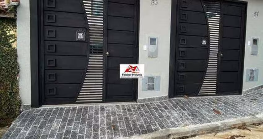 Lindos sobrados novos todos em porcelanato e granito, acabamento em vidro de 100m² com 3 dormi, 1 suíte, 2 vagas por 610.000,00 - V. Ema/SP