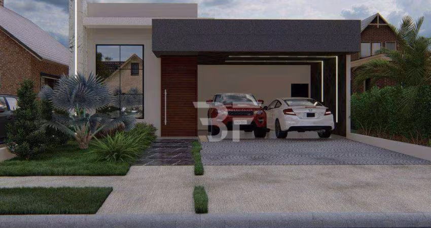 Casa com 3 dormitórios à venda, 168 m² por R$ 1.350.000,00 - Condomínio Residencial Milano - Indaiatuba/SP