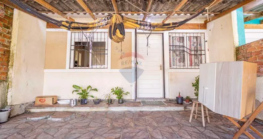 Casa com 2 dormitórios com garagem e pátio na frente e atrás á venda por R$ 180.000,00 no Residencial Parque Sabiá, Esteio, RS