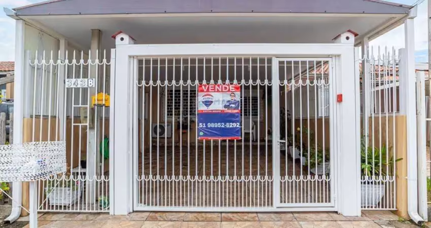 Casa com 2 dormitórios com churrasuqueira e pátio á venda por R$ 259.990,00 no Residencial Parque Sabiá, Esteio, RS