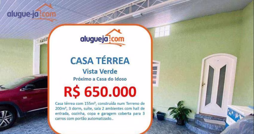 Casa com 3 dormitórios à venda, 155 m² por R$ 650.000,00 - Cidade Vista Verde - São José dos Campos/SP