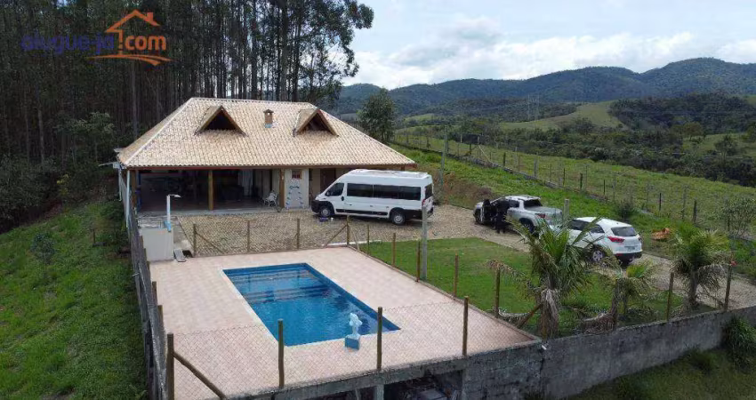 Chácara com 4 dormitórios, 6000 m² - venda por r$ 950.000,00 ou aluguel por r$ 5.000,00/mês - marambaia - caçapava/sp