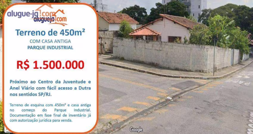 Terreno à venda, 450 m² por R$ 1.500.000,00 - Parque Industrial - São José dos Campos/SP