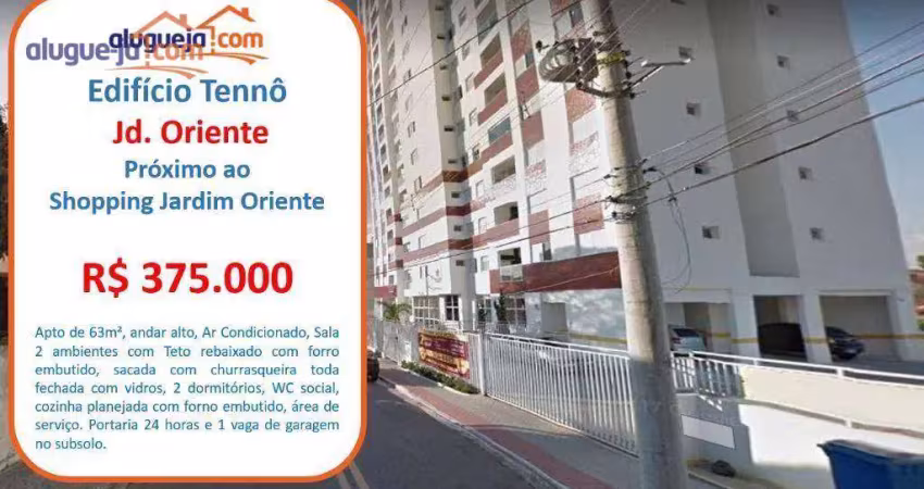 Apartamento com 2 dormitórios à venda, 58 m² por r$ 375.000,00 - jardim oriente - são josé dos campos/sp