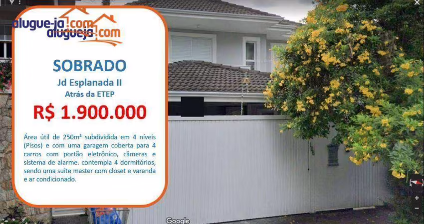 Sobrado com 4 dormitórios à venda, 250 m² por R$ 1.900.000,00 - Jardim Esplanada II - São José dos Campos/SP