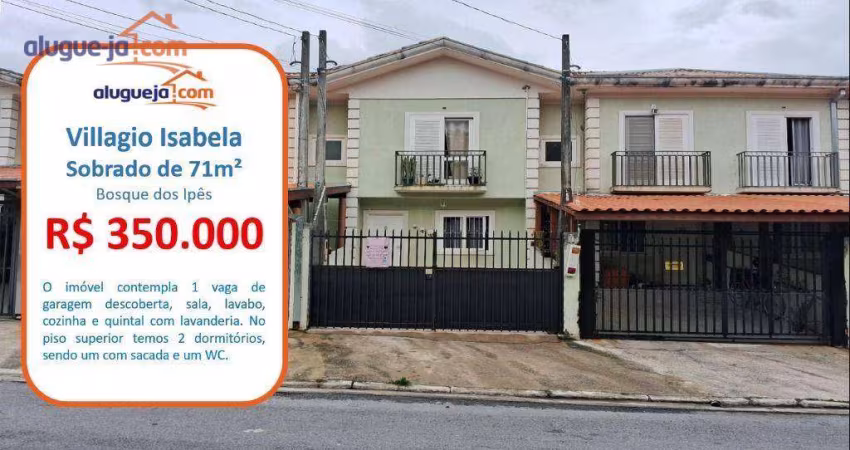 Village com 2 quartos à venda, 71 m² - Residencial Bosque dos Ipês - São José dos Campos/SP