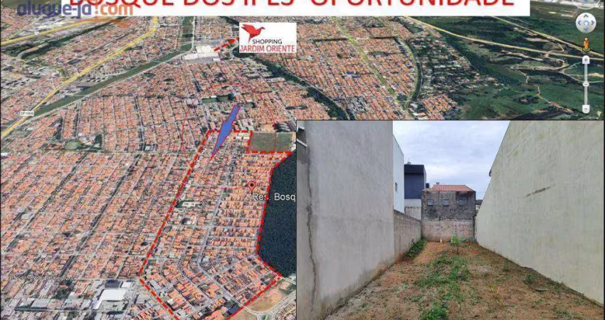 Terreno à venda no Residencial Bosque dos Ipês - São José dos Campos/SP com 150 m²