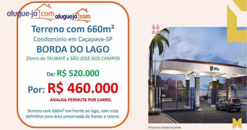 Terreno à venda, 660 m² por R$ 460.000,00 - Jardim Maria Cândida - Caçapava/SP