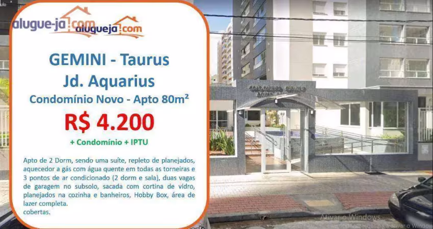 Apartamento com 2 quartos para alugar, 80 m²- jardim aquarius - são josé dos campos/sp