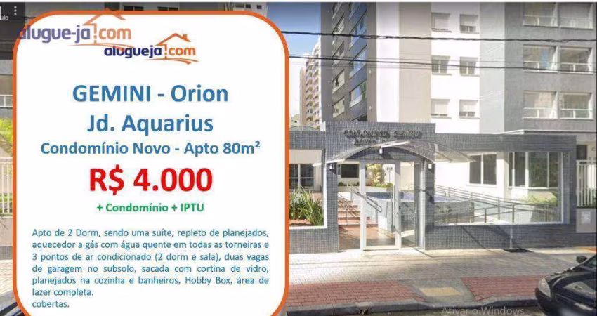 Apartamento com 2 dormitórios para alugar, 80 m² por r$ 4.570,00/mês - royal park - são josé dos campos/sp