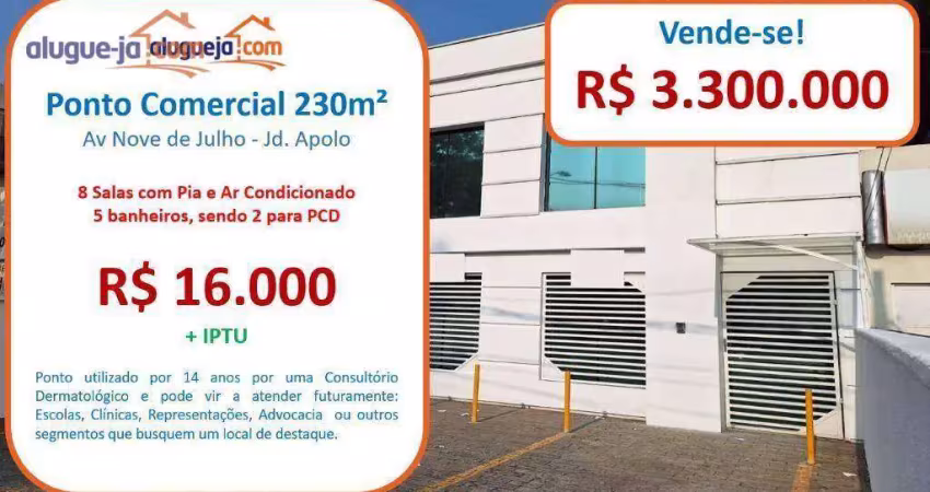 Ponto, 230 m² - venda por r$ 3.300.000,00 ou aluguel por r$ 16.270,70/mês - jardim apolo - são josé dos campos/sp