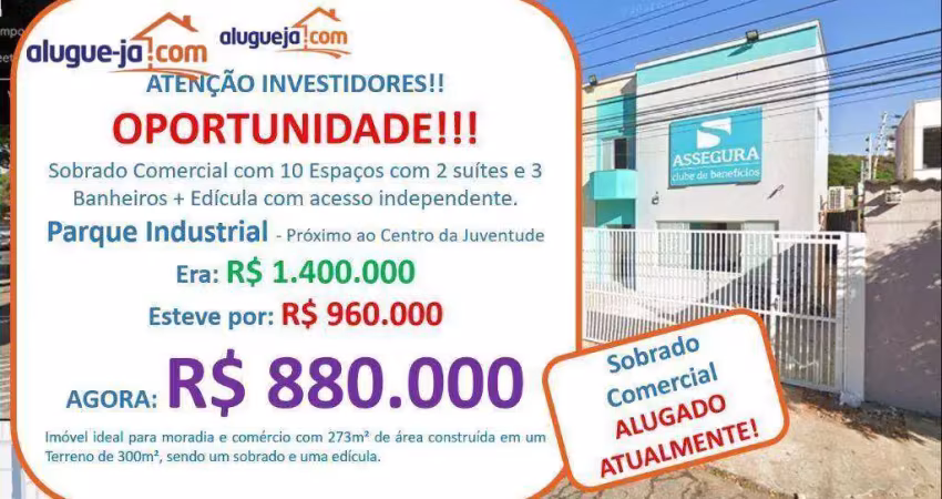 Sobrado à venda, 273 m² por r$ 980.000 - parque industrial - são josé dos campos/sp