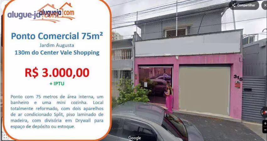 Ponto para alugar, 75 m² por r$ 3.060,00/mês - jardim augusta - são josé dos campos/sp