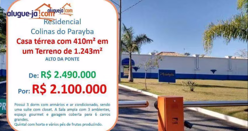 Casa com 3 dormitórios à venda, 410 m² por r$ 2.490.000,00 - alto da ponte - são josé dos campos/sp