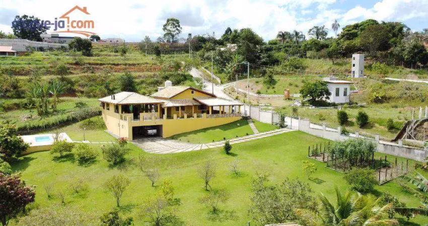 Chácara escriturada com 4 dormitórios à venda, 3200 m² por r$ 900.000 - marambaia - caçapava/sp