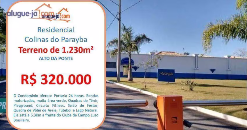 Terreno à venda, 1230 m² por r$ 320.000 - alto da ponte - são josé dos campos/sp