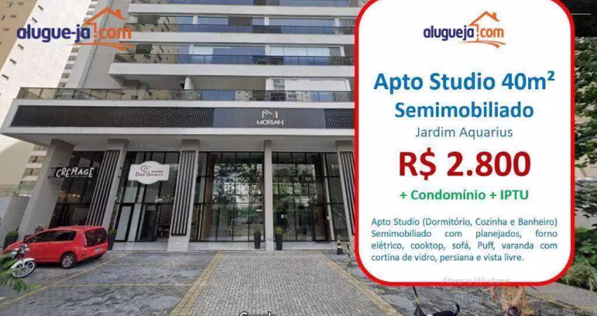 Apartamento com 1 dormitório para alugar, 40 m² por r$ 5.070/mês - jardim aquarius - são josé dos campos/sp
