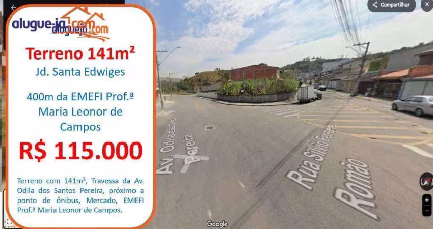 Terreno à venda, 141 m² por r$ 115.000,00 - loteamento santa edwiges - são josé dos campos/sp