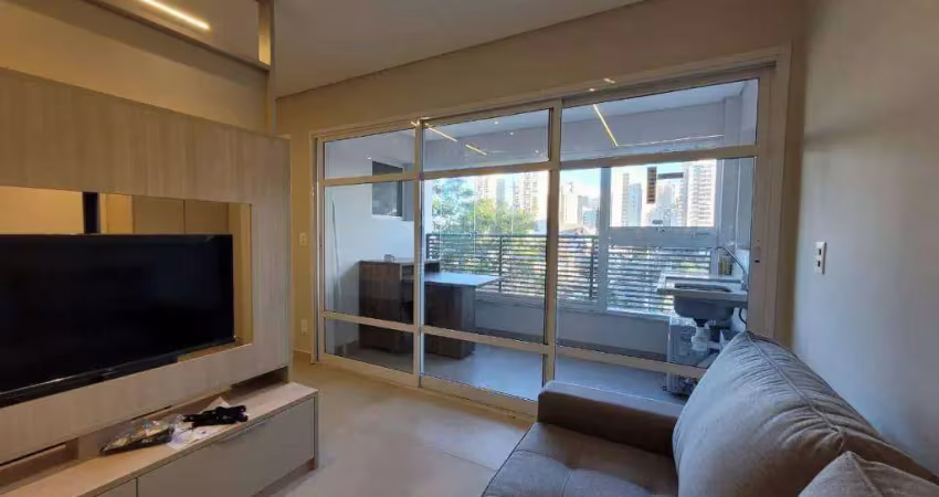 Apartamento com 1 dormitório para alugar, 45 m² por r$ 4.200,00/mês - jardim aquarius - são josé dos campos/sp