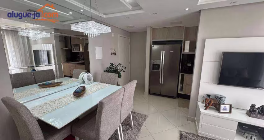 Apartamento com 2 dormitórios para alugar, 56 m² por r$ 2.940,00/mês - vila branca - jacareí/sp
