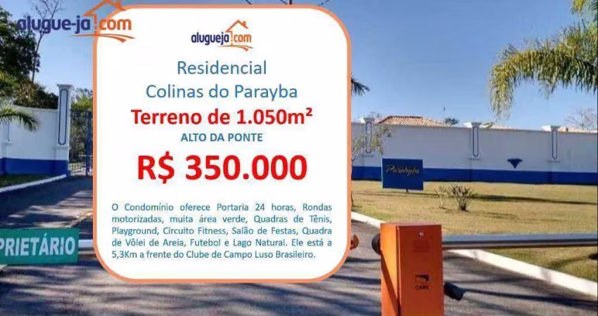 Terreno à venda, 1050 m² por r$ 350.000 - alto da ponte - são josé dos campos/sp