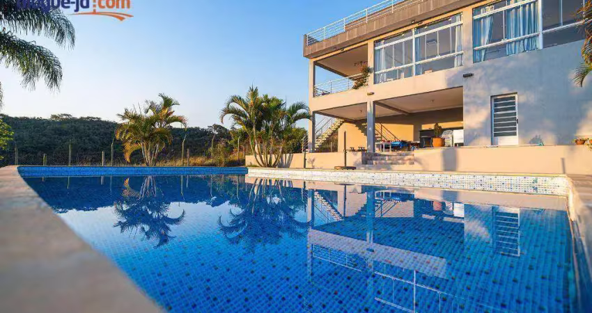 Sobrado com 3 dormitórios, 565 m² - venda por r$ 2.390.000,00 ou aluguel por r$ 15.800,00/mês - condomínio terras de santa mariana - caçapava/sp