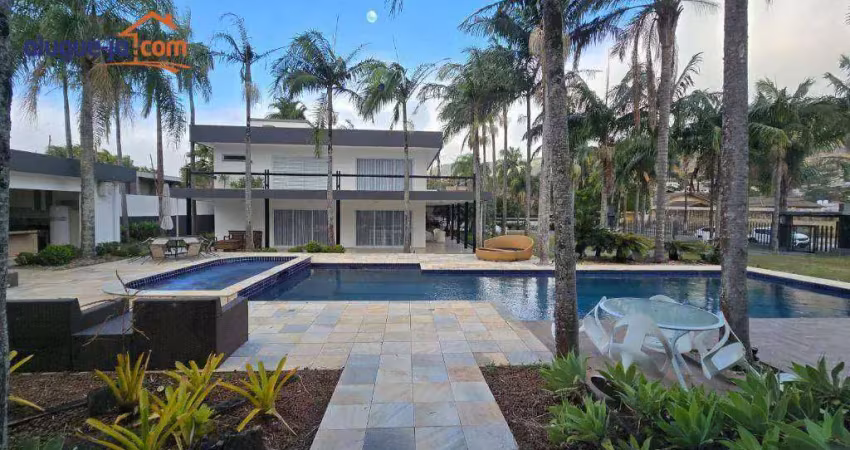 Casa alto padrão - 7 dormitórios, 4 suítes -903 m² ac  e 2.238,m² at - venda ou aluguel por  - condominio flamboyant b - atibaia/sp