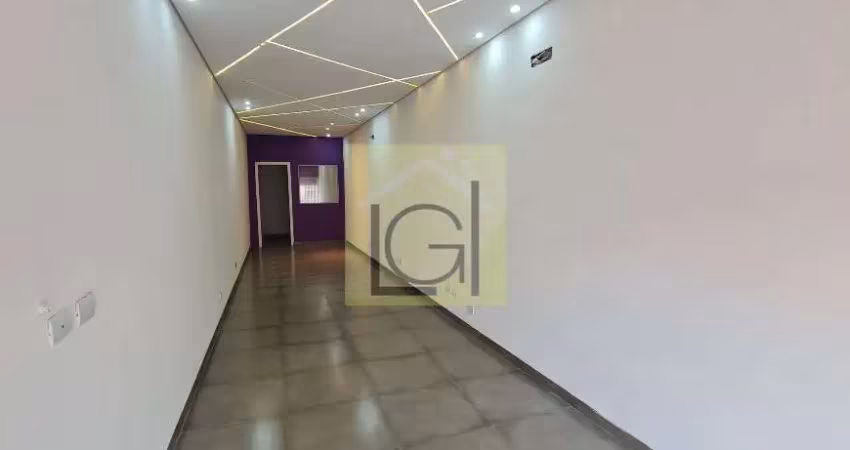 Salão comercial para locação no centro de itu-sp: 1 sala, 2 banheiros e 60m² de área.