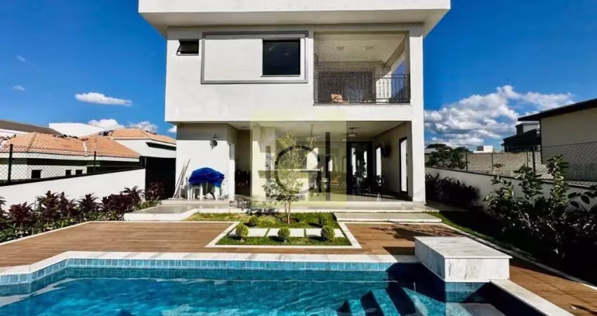 Luxuosa casa em condomínio à venda em itu-sp, residencial saint paul, 3 quartos, 3 suítes, 3 salas, 4 banheiros, 2 vagas, 394,64m².