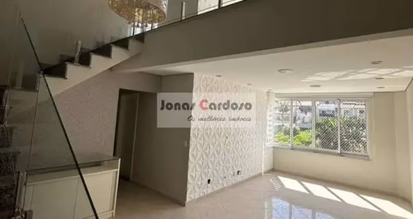 Aluguel de apto duplex de luxo na vila oliveira: 4 quartos, 2 suítes, 2 salas, 4 banheiros, 2 vagas, 200m². `por r$: 6.500 pacote mensais.