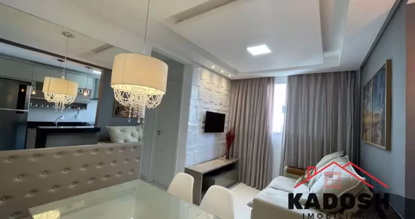 Apartamento à venda no bairro santa mônica em feira de santana-ba: 2 quartos, sala, banheiro, vaga de garagem e 45m² de área.
