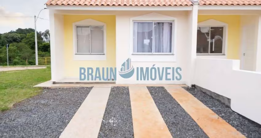 Parque itália, residencial com casas de 1 e 2 dormitórios em gravatai  prontas e parcela a entrada em 60x.