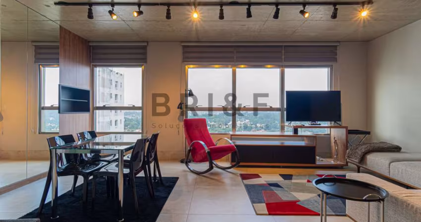 Apartamento Mobiliacom 1 dormitório 1 vaga para locação no Alto da Boa Vista 200m do metrô