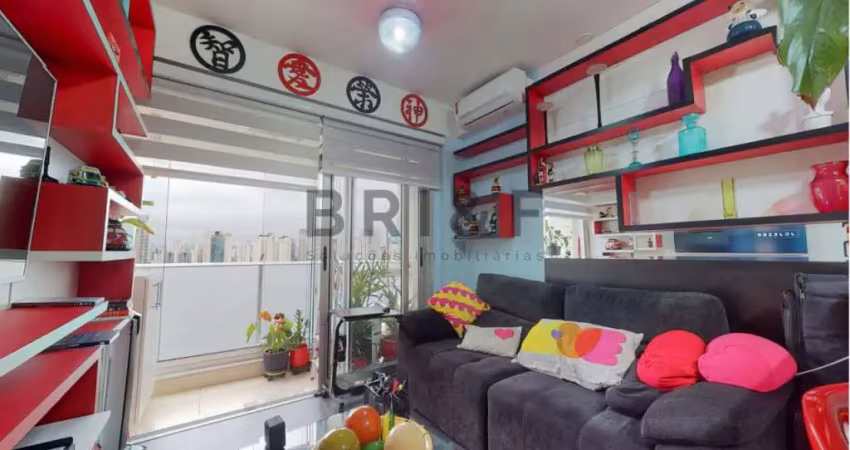 Apartamento mobiliado a venda na chácara sto. antonio, 1 dormitório, 1 vaga