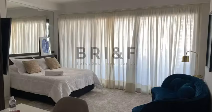 Apartamento studio no brooklin com 45m² , 1 dormitório, 1 banheiro, 1 suíte - são paulo - sp