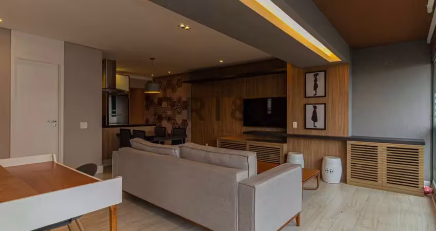 2 dormitórios suítes e 2 vagas com 85m² mobiliado no brooklin com lazer completo