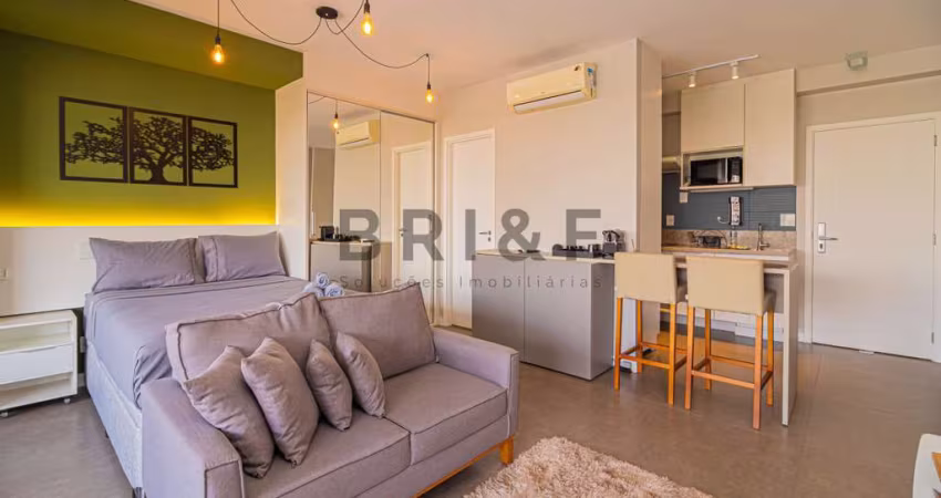 APARTAMENTO PARA LOCAÇÃO E TEMPORADA NO BROOKLIN - HABITARTE VERDE 41 M², 1 DORM, 1 VAGA - SÃO PAULO