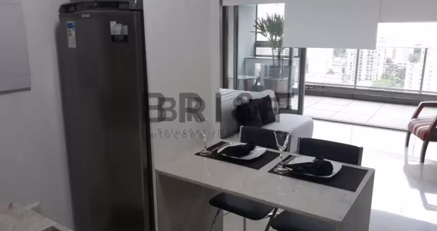Apartamento para locação no brooklin - habitarte verde 41 m², 1 dorm, 1 vaga mobiliado - são paulo