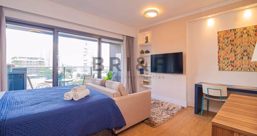 APARTAMENTO PARA LOCAÇÃO NO BROOKLIN - HABITARTE VERDE 41 M², 1 DORM, 1 VAGA MOBILIADO - SÃO PAULO