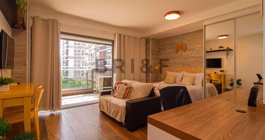 APARTAMENTO PARA LOCAÇÃO NO BROOKLIN - HABITARTE VERDE 43 M², 1 DORM, 1 VAGA MOBILIADO - SÃO PAULO