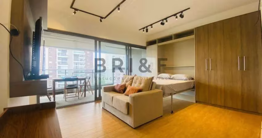 Apartamento para locação no brooklin - habitarte verde 41 m², 1 dorm, 1 vaga mobiliado - são paulo