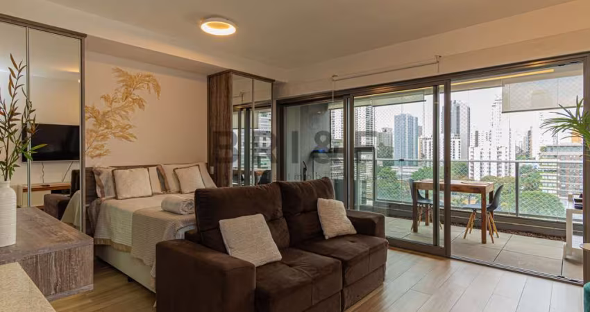Apartamento para locação habitarte 41 m², 1 dorm, 1 vaga, mobiliado - brooklin - são paulo