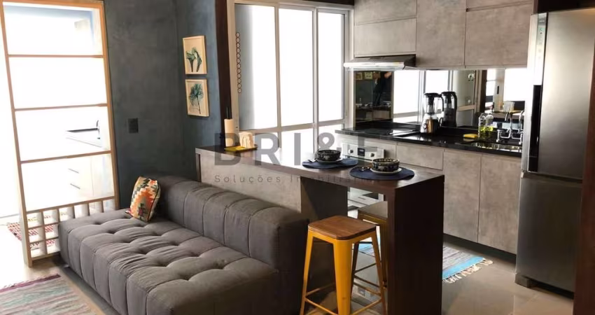 APARTAMENTO 1 DORMITÓRIO, 1 VAGA, MOBILIADO 50 M² - BROOKLIN - SÃO PAULO