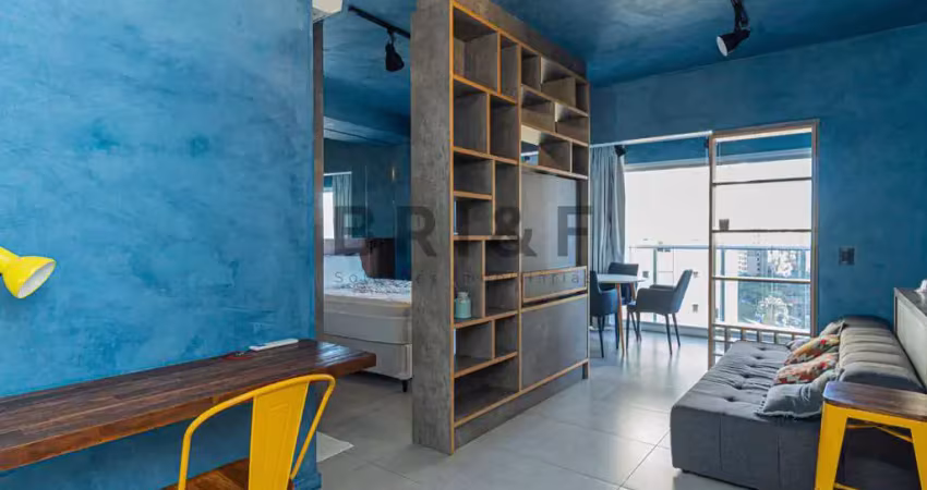 Apartamento 1 dormitório, 1 vaga, mobiliado 50 m² - brooklin - são paulo