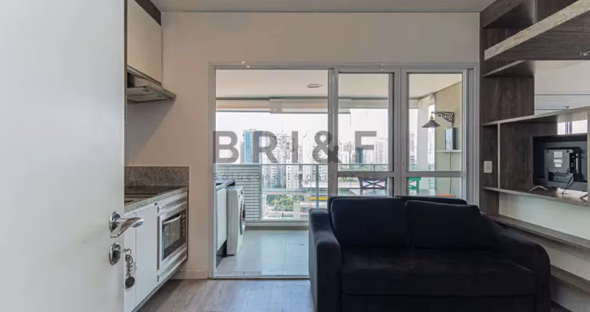 Apartamento para locação 1 dormitório , 1 vaga , 39 m² brooklin - mobiliado - são paulo