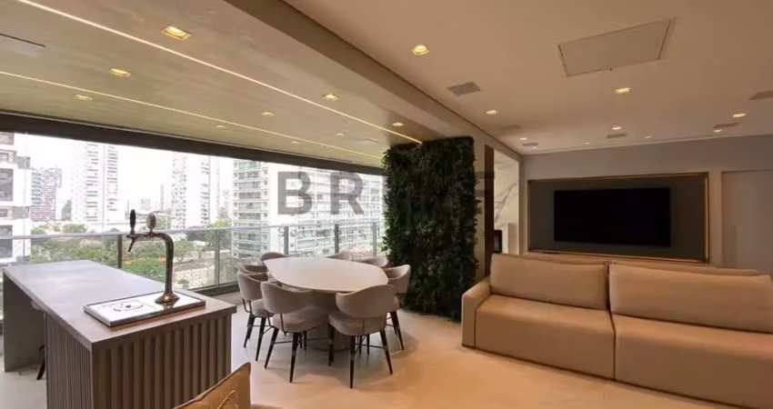 Apartamento alto padrão - locação, 225 m², 3 suítes, 4 vagas, lazer completo, mobiliado - brooklin