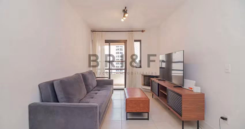 Apartamento mobiliado - 85m² - 3 dormitórios (1 suíte), 2 vagas - Brooklin