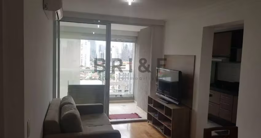 Apartamento  a venda e locação com 45m², 1 dormitório e 1 vaga no broklin